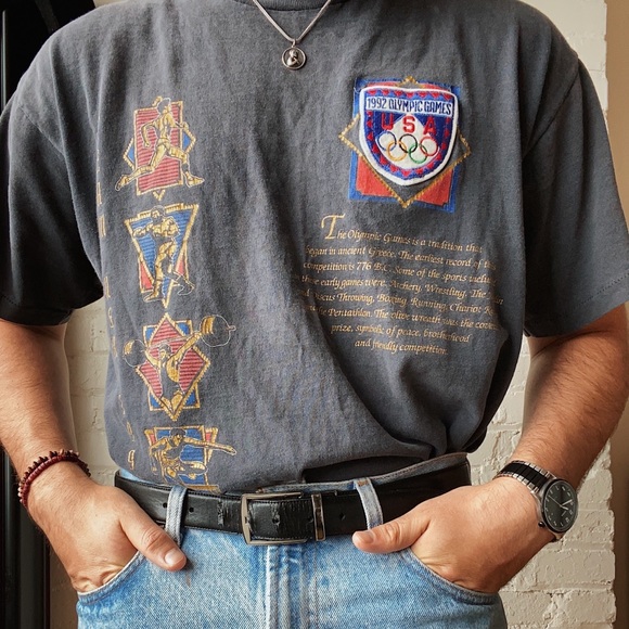 1992 Olympic T-Shirt Men’s Large - Picture 1 of 10
